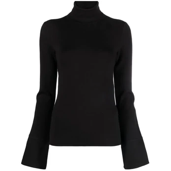 Megztinis moterims, Juoda, Top silk stretch