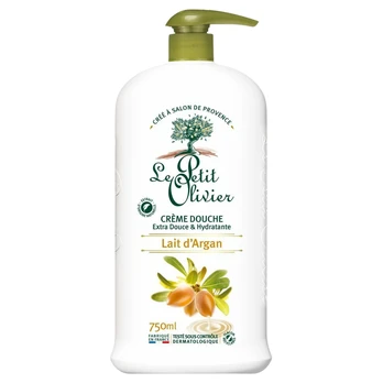 Dušo kremas Le Petit Olivier Argan Milk, 750 ml