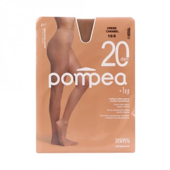 POMPEA TOP pėdkelnės, 20 den 1/2 | Creme Caramel