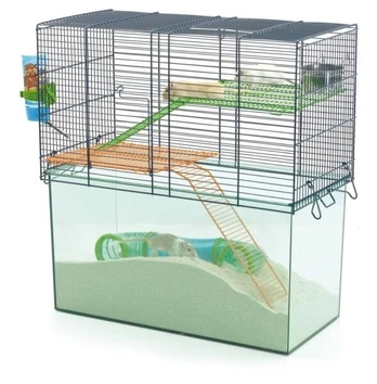Savic Habitat gerbil&hamster 26x52x52,5 blå wire