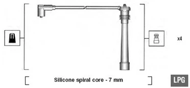 Uždegimo laido komplektas MAGNETI MARELLI MSK634