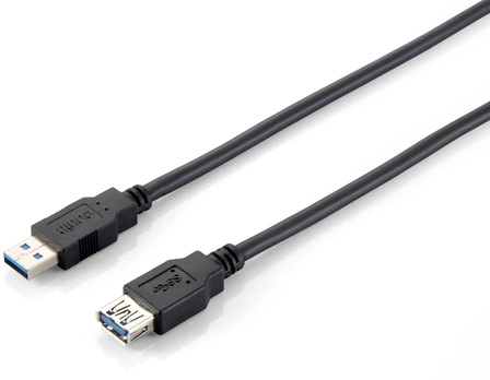 Equip Kabelis USB-A 3.0 -> A Verl. St/Bu 2.00m 5Gbps sw Polybeutel