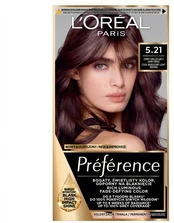 L'Oreal Preference farba do włosów 5.21 šviesiai rudas kaina