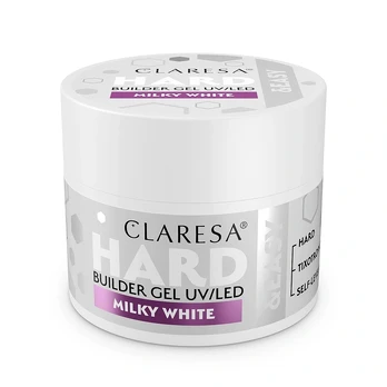 CLARESA_Hard&Easy statybinis gelis Milky White 45g