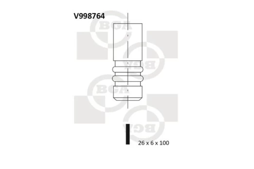 Įvado vožtuvas BGA V998764