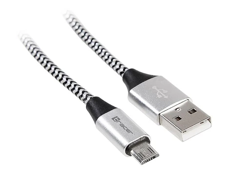 TRACER USB 2.0 AM - micro 1.0m black-sil | TRAKBK46928
