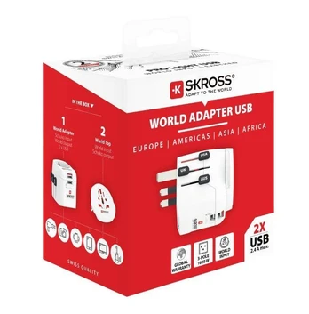 Skross Pro Light USB pasaulis (2xA)