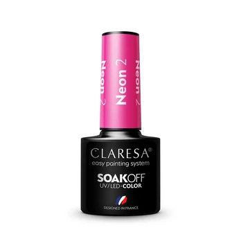 Claresa Soak Off UV/LED Neoninis hibridinis lakas 2 5g
