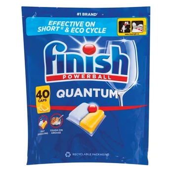 Indaplovių kapsulės FINISH QUANTUM ALL IN 1 LEMON, 40 vnt.