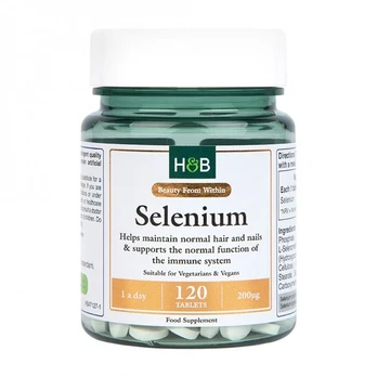 HOLLAND & BARRETT SELENIUM 200 µg maisto papildas, 120 tablečių