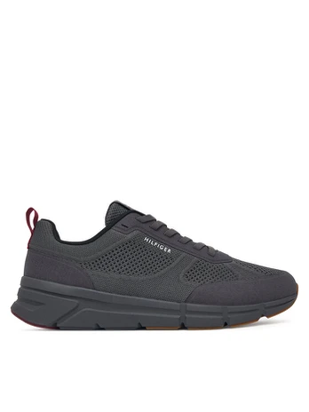 Laisvalaikio batai Tommy Hilfiger Light Knitted Hilfiger Runner FM0FM06010 Pilka