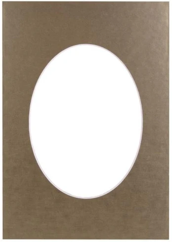 Passepartout 15x21, golden oval | 20737