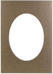 Passepartout 15x21, golden oval | 20737 kaina