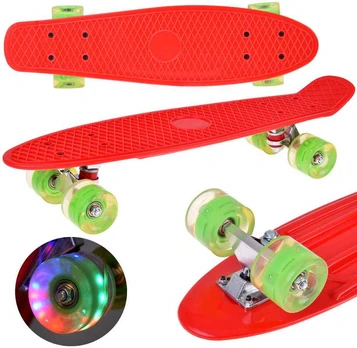 LED Skateboard with Light-Up Wheels for Skatepark Riding SP0825