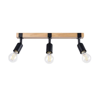 Ceiling lamp ZUCA 3 black gaismeklis