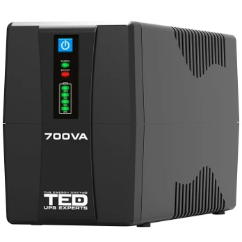 700VA 400W UPS Line Interactive – LED Display – 2 x Outputs | Battery 12V-7Ah