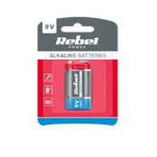 Baterija 9V 6LR61 Rebel kaina