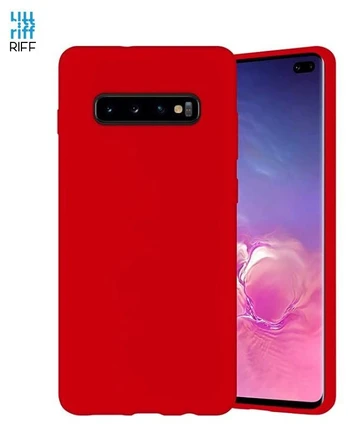Riff Slim &amp; Soft Silicone Soft Back Cover Case Samsung Galaxy S10 G973 Red