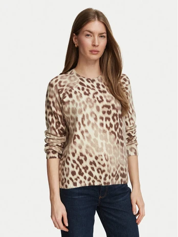 Guess Megztinis W6BR46 Z1445 Smėlio Regular Fit