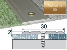 Profilis Effector A02 sujungimo | auksinis 180 cm 30x2 mm