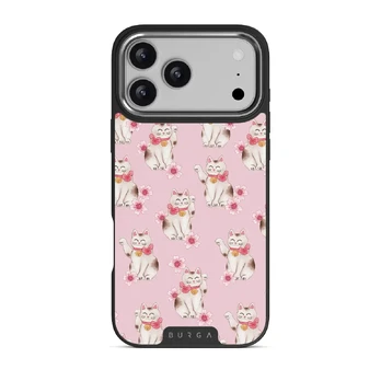 Maneki Neko - iPhone 17 Pro Max Case, Elite Dark (MagSafe) / Silver