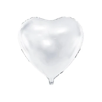 Folinis balionas Heart 61 cm, baltas