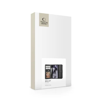 Dėklas TECH-PROTECT WALLET GALAXY S25 Juodas