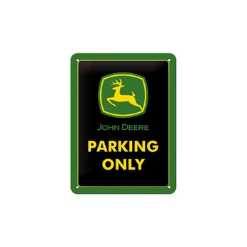 Nostalgic Art metalinė plokštelė John Deere Parking Only, 15x20 cm