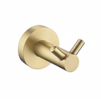 Dvigubas vonios kabliukas Rea Leo 5605, Brushed Gold