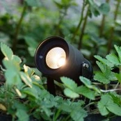 Sodo 24 LED prožektorius, juodas, 6 vatų