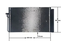 MAHLE AC 345 000S Air conditioning condenser kaina