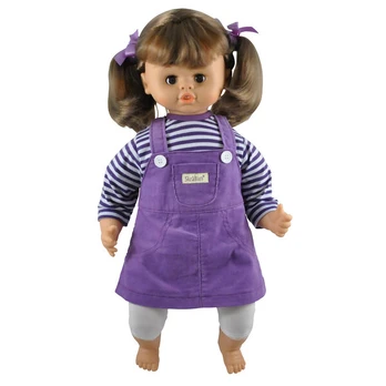 Lėlė kalba Kristiina-Brunette 45cm.