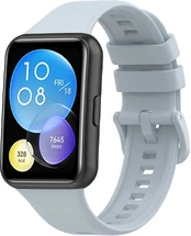 4Wrist Silikonový řemínek pro Huawei Watch FIT 2 Active - Pilkas kaina