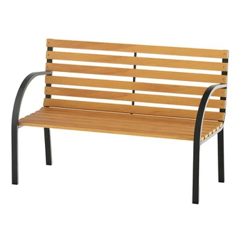 Sodo suolas dvivietis 122 cm rudas