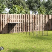 Voljeras šunims, juodos spalvos, 8,47 m², plienas kaina