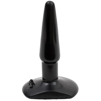 Doc Johnson Classic Small analinis kaištis, juodas, 10 cm