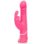 Happy Rabbit - Thrusting Realistic Vibrator Pink pulsatorius kaina