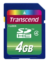 Transcend SDHC 4GB Class 4 kaina