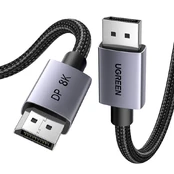 Ugreen DP120 DisplayPort 1.4 2m Cable - Black kaina