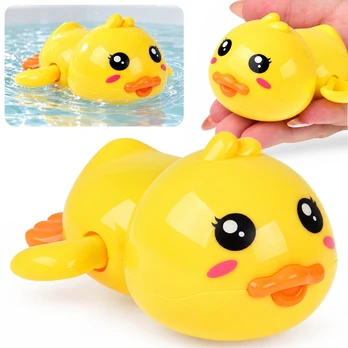 Wind-up DUCK for bath - floating water toy ZA6633