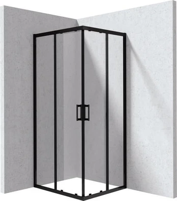 Rectangular shower cabin 80x90 cm