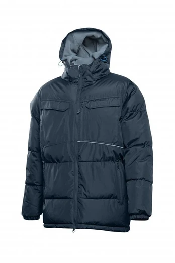 Blue LEON insulated jacket with hood navy mėlynas S (48)