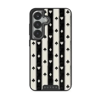 Queen's Court - Samsung Galaxy S25 Plus Case, Elite Dark (Magnetic) / Silver