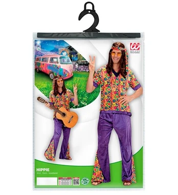 „HIPPIE DUDE“ aksomas (marškiniai, kelnės, galvos juosta)