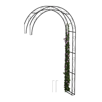 Kodustaar Metalinė pusiau pavėsinė, 245x130x36 cm, juoda