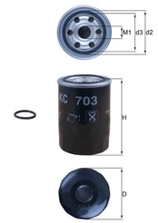 Kuro filtras KNECHT KC 703D