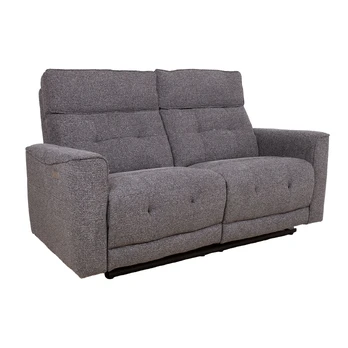 Recliner sofa BOSCO 2-seater with electric mechanism, grey