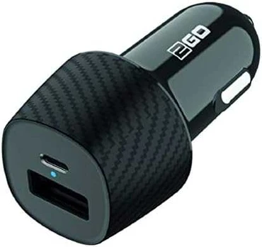 Įkroviklis 2GO 2GO KFZ-Ladegerät 20W 1xUSB-C 1xUSB-A juodas