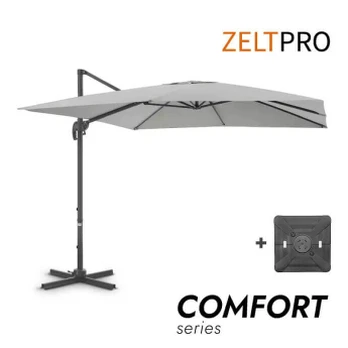 Gem. formos saulės skėtis su Solid padu Comfort Light Grey