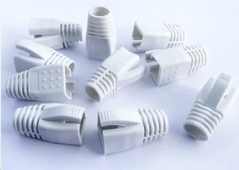 DATACOM RJ45 plug sleeves (CAT6A,CAT7) baltas (10pcs)